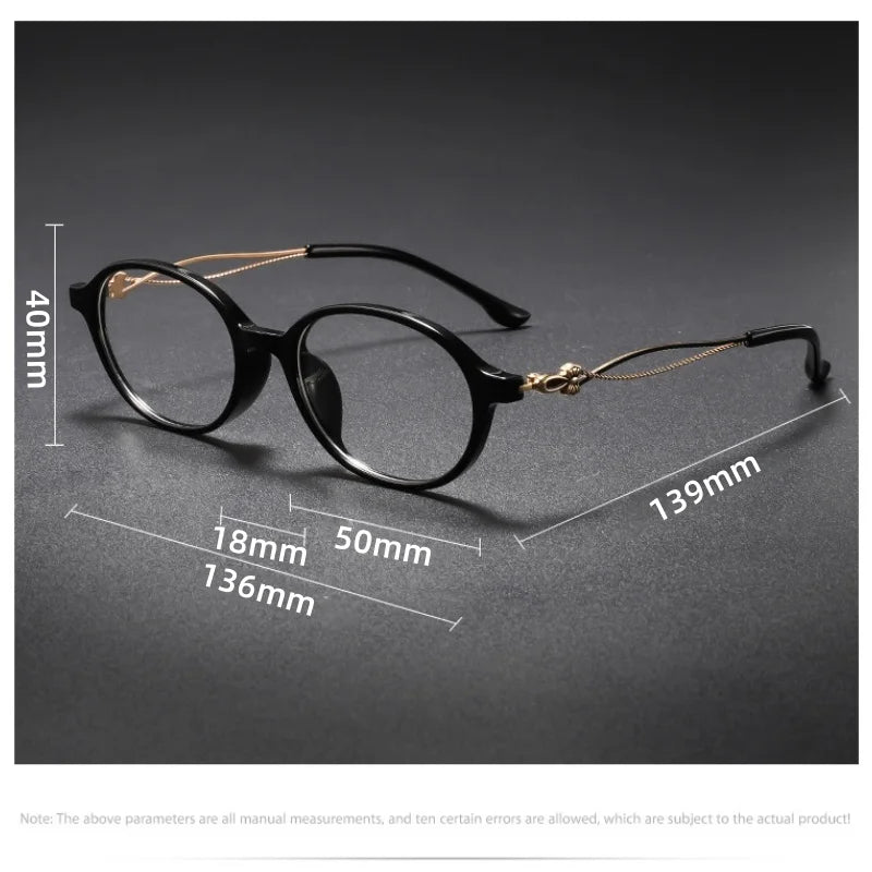 Momoja Women's Full Rim Oval Cat Eye Tr 90 Alloy Eyeglasses 726013