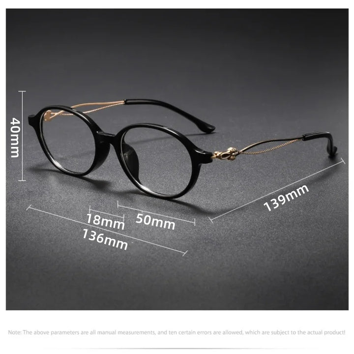 Momoja Women's Full Rim Oval Cat Eye Tr 90 Alloy Eyeglasses 726013