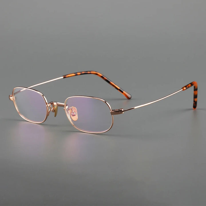 Muzz Women's Full Rim Small Square Round Titanium Eyeglasses 817503