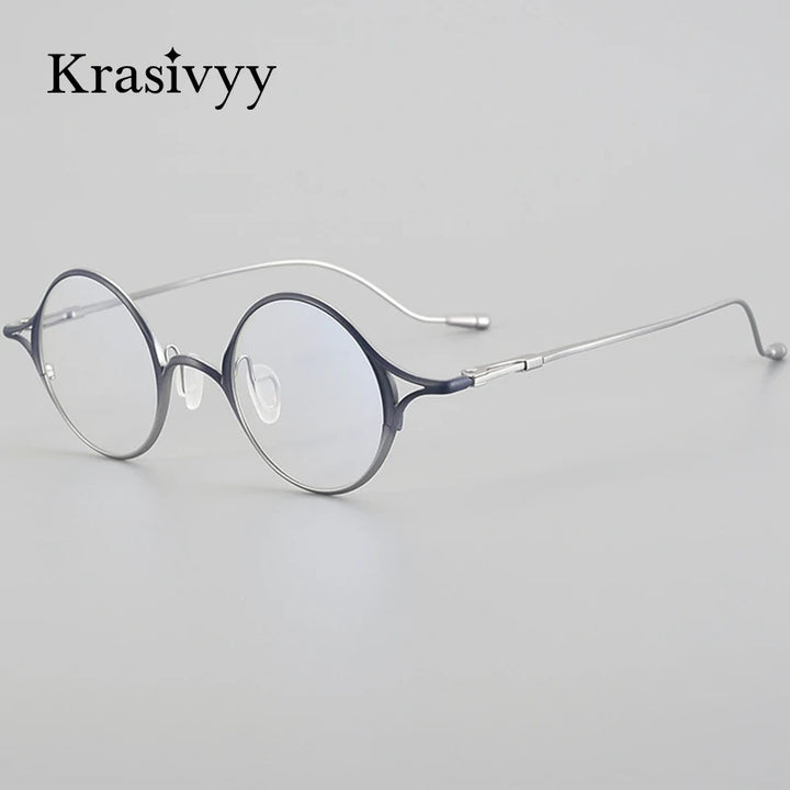 Krasivyy Women's Full Rim Oval Round Titanium Eyeglasses 45958