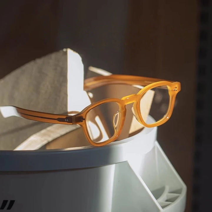 Black Mask Women's Full Rim Square Acetate Eyeglasses 638012