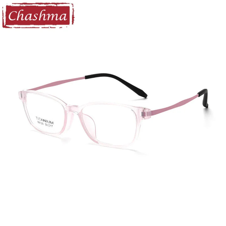 Chashma Ottica Unisex Youth's Full Rim Square Tr 90 Titanium Eyeglasses 99100 Full Rim Chashma Ottica   