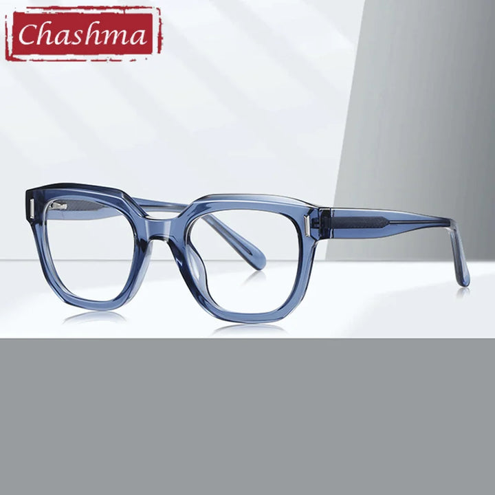 Chashma Ottica Unisex Full Rim Square Tr 90 Titanium Eyeglasses 474009