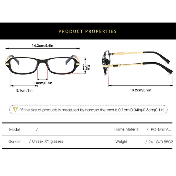 Kocolior Women's Full Rim Square Tr 90 Alloy Photochromic Reading Glasses 576211
