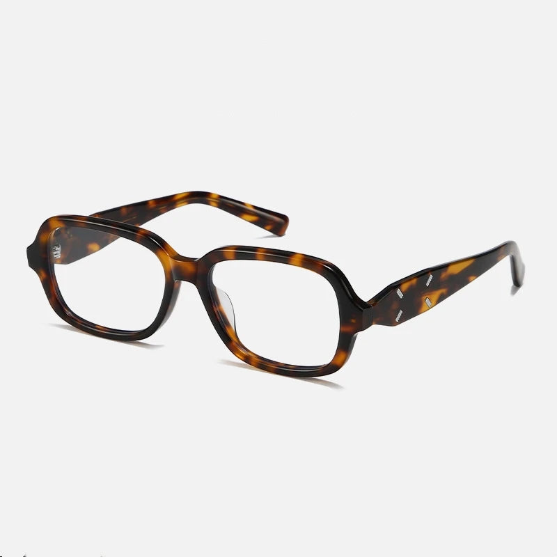 Yimaruili Unisex Full Rim Square Acetate Eyeglasses 702031