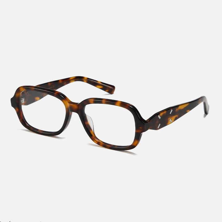 Yimaruili Unisex Full Rim Square Acetate Eyeglasses 702031