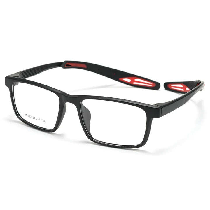 Yimaruili Unisex Full Rim Square Tr 90 Sport Eyeglasses 662682