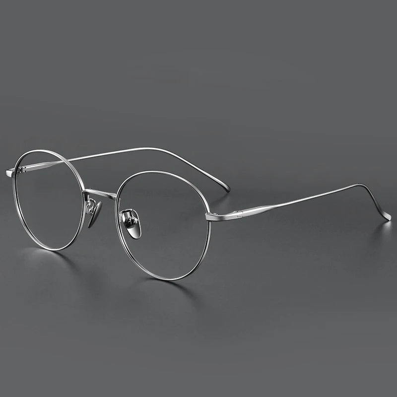 Muzz Women's Full Rim Round Titanium Eyeglasses 406144