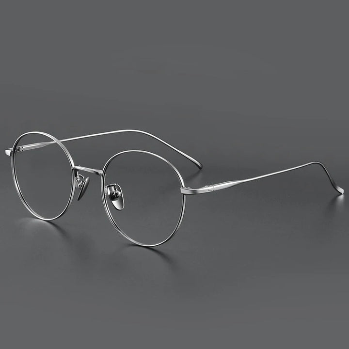 Muzz Women's Full Rim Round Titanium Eyeglasses 406144