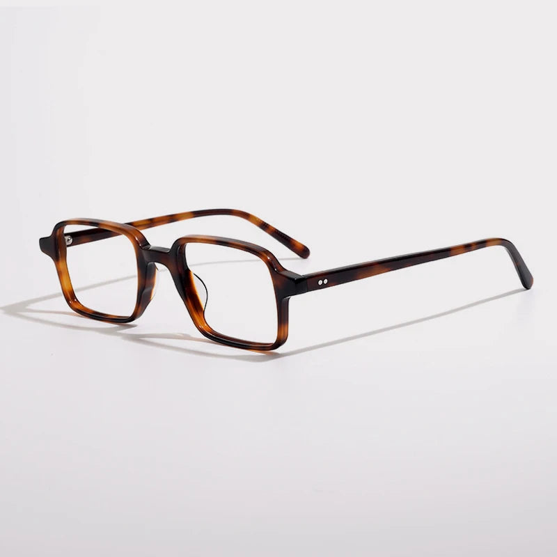 Gatenac Unisex Full Rim Square Acetate Eyeglasses Gxyj1514 Full Rim Gatenac Tortoiseshell  