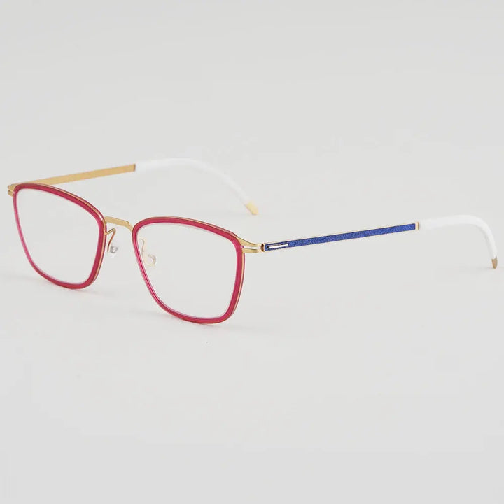 Bobbie 467903 Women’s 133mm Full Rim Square Titanium Frames FuzWeb