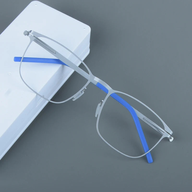 Aimee Women's Full Rim Round Square Screwless Steel Eyeglasses 202019