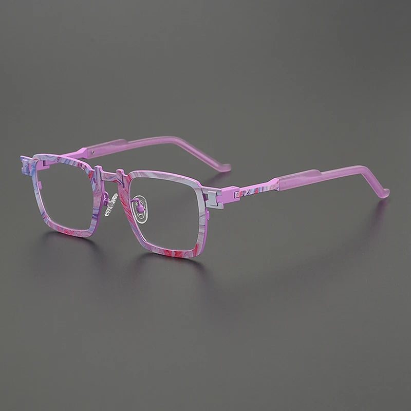 Nobler Unisex Full Rim Big Square Titanium Eyeglasses 85910