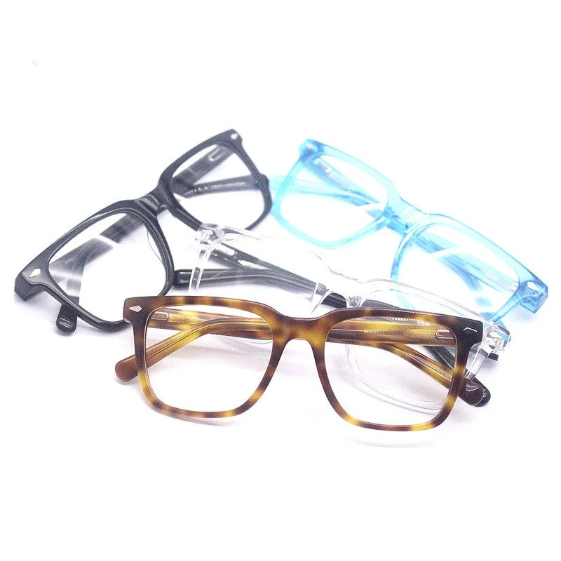 Cubojue Unisex Full Rim Square Acetate Reading Glasses Xh0011 Reading Glasses Cubojue   