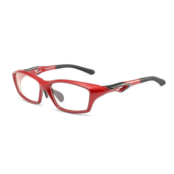 Brightzone Unisex Full Rim Square Tr 90 Ultem Sport Eyeglasses 71497 Full Rim Brightzone Red