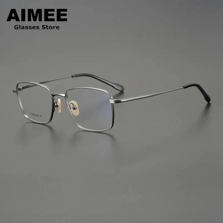 Aimee Unisex Full Rim Square Titanium Eyeglasses 9041 Full Rim Aimee   