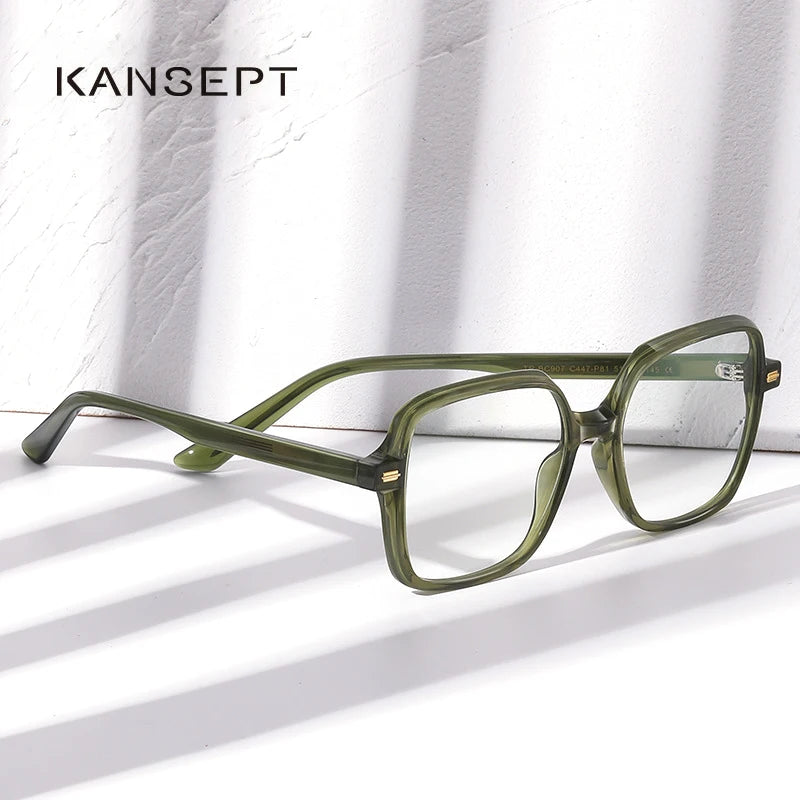 Kansept Women's Full Rim Square Tr 90 Acetate Reading Glasses K907 Reading Glasses Kansept   