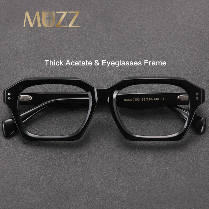 Muzz JM105rx unisex square acetate prescription eyeglasses