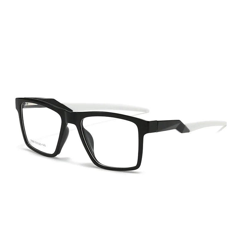 Muzz 78090 men's square ultra-light TR-90 prescription eyeglasses — view 4