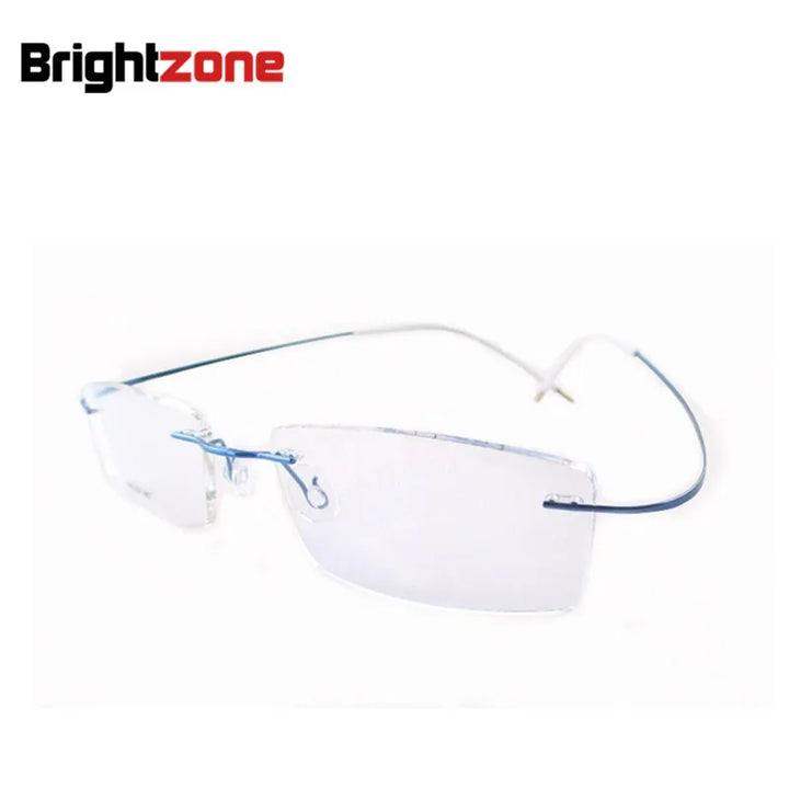 Brightzone Women's Rimless Square Screwless Titanium Eyeglasses 713530 Rimless Brightzone