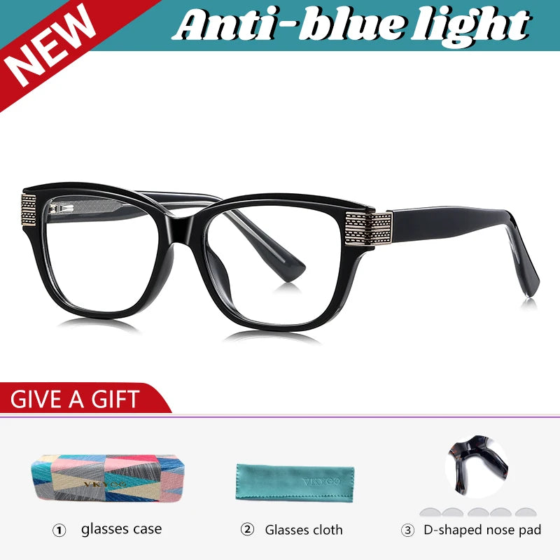 Vicky Unisex full Rim Square Tr 90 Titanium Reading Glasses 313108