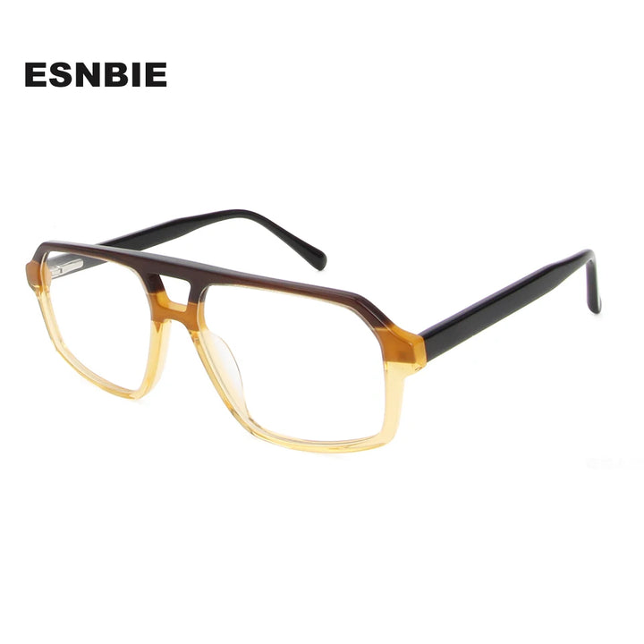 Esnbie Unisex Full Rim Pilot Acetate Eyeglasses RDA-10152