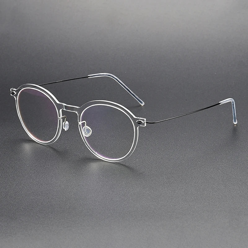 Bobbie Unisex Full Rim Round Acetate Eyeglasses 6586