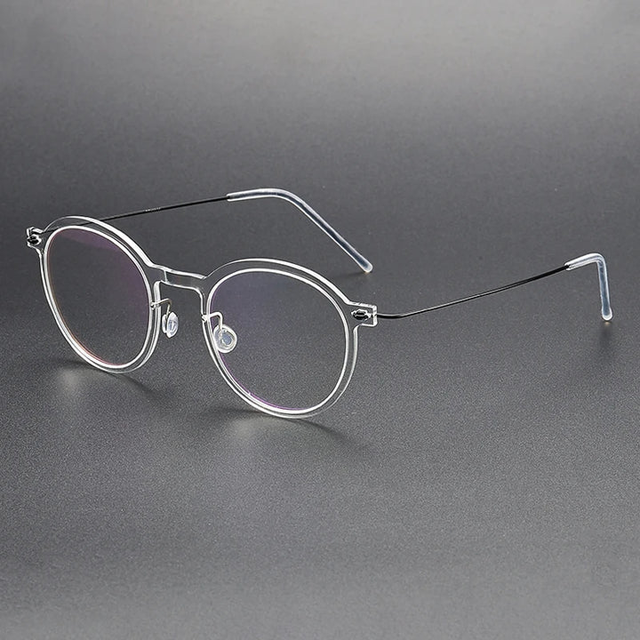Bobbie Unisex Full Rim Round Acetate Eyeglasses 6586
