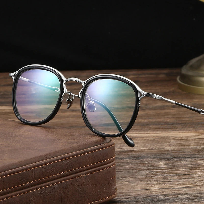 Blackmask Unisex Full Rim Square Acetate Eyeglasses BM-3118M