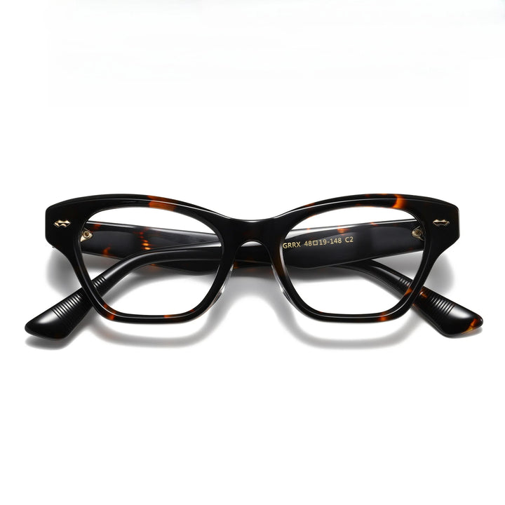 Hewei Unisex Full Rim Square Acetate Eyeglasses 59150