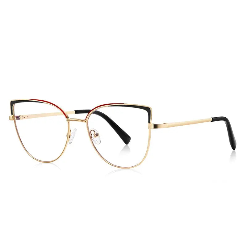 Vicky Women's Full Rim Large Square Alloy Reading Glasses 3103.