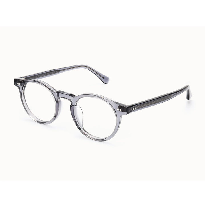 Black Mask Unisex Full Rim Round Acetate Eyeglasses BM-SH8095