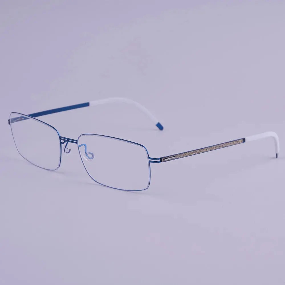 Bobbie 462741 Women’s Screwless Full Rim Square Titanium Frames FuzWeb