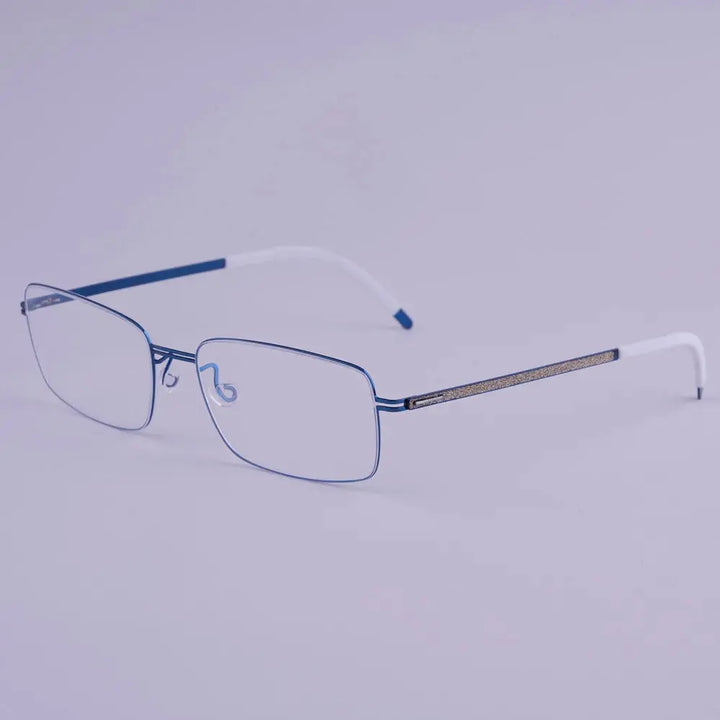 Bobbie 462741 Women’s Screwless Full Rim Square Titanium Frames FuzWeb