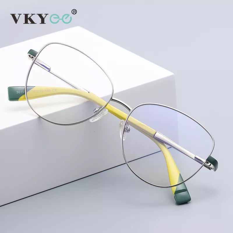 Vicky Women's Full Rim Cat Eye Alloy Reading Glasses 3019 Reading Glasses Vicky   