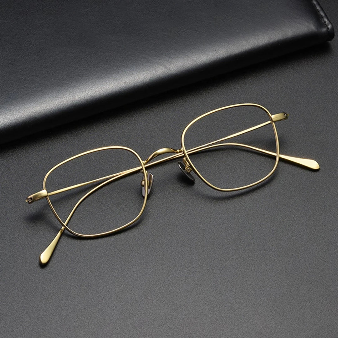 Blackmask Unisex Full Rim Square Titanium Eyeglasses BM-G199