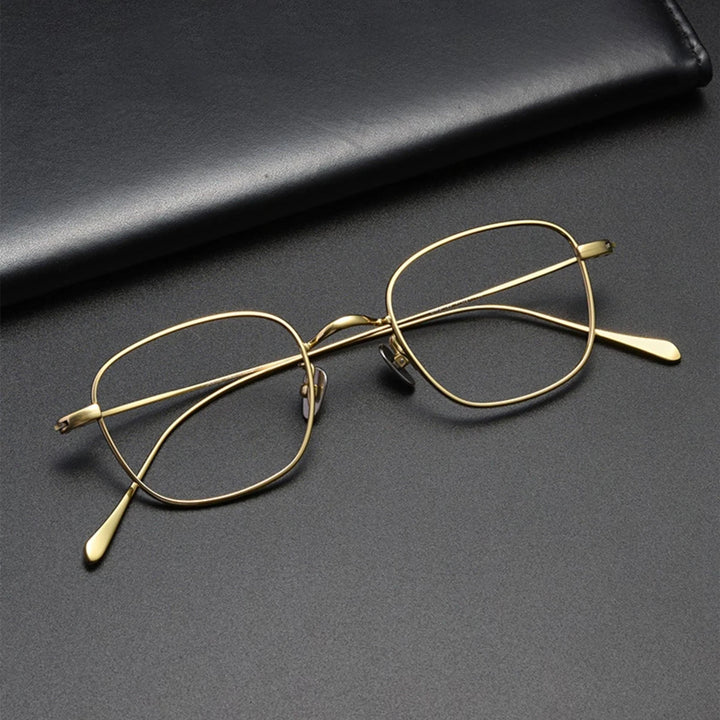 Blackmask Unisex Full Rim Square Titanium Eyeglasses BM-G199