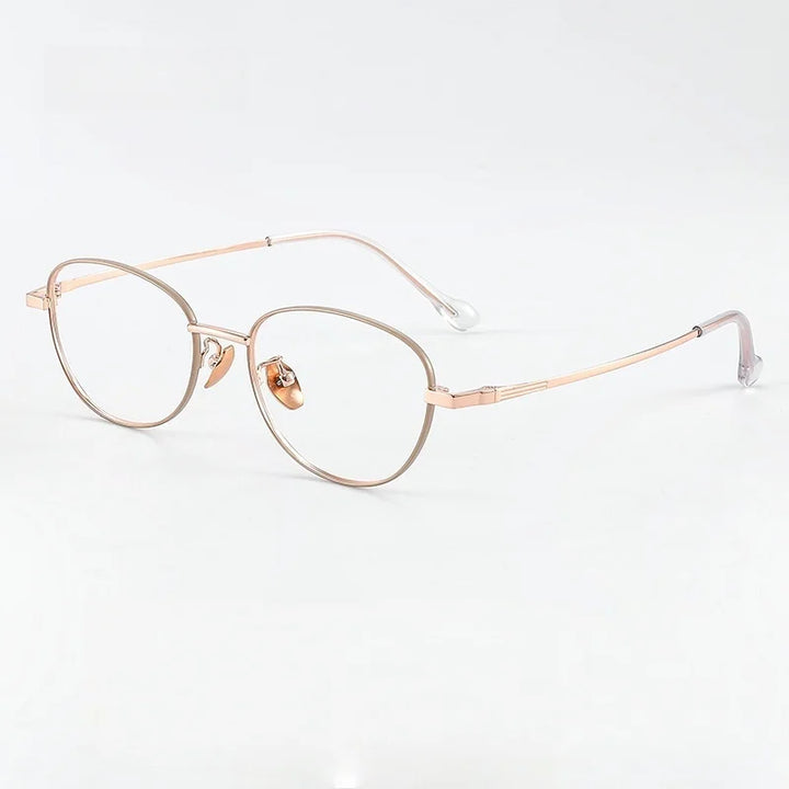Momoja Women's Full Rim Oval Cat Eye Alloy Eyeglasses 33025