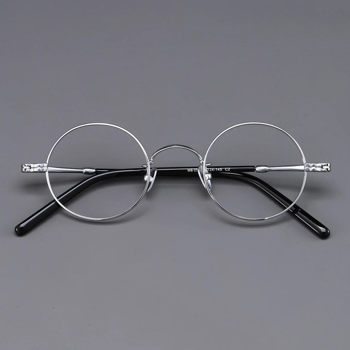 Blackmask Unisex Full Rim Round Titanium Eyeglasses BM-M605