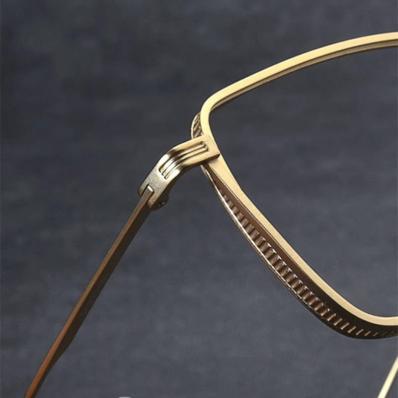 Blackmask Unisex Full Rim Square Titanium Eyeglasses BM-D125