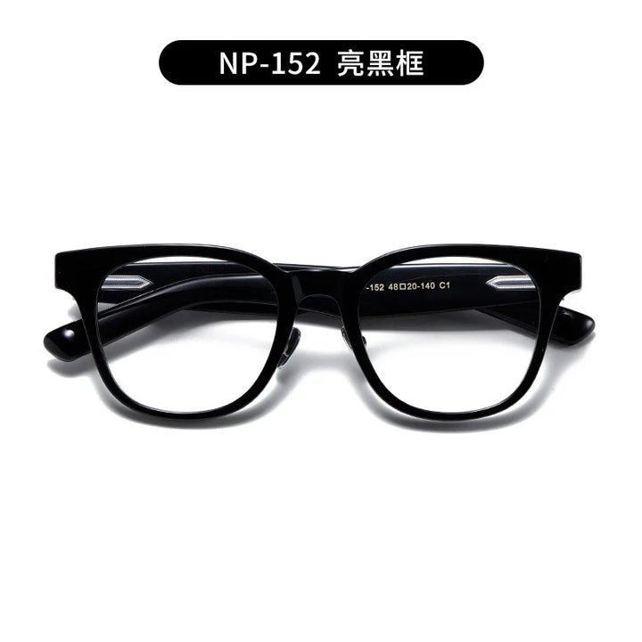 Nobler Unisex Full Rim Square Acetate Titanium Eyeglasses N152 Full Rim Nobler C1  