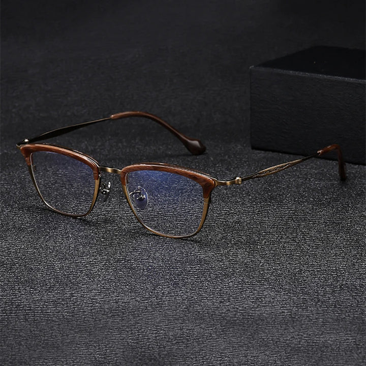 Blackmask Unisex Full Rim Square Titanium Eyeglasses BM-AT6069