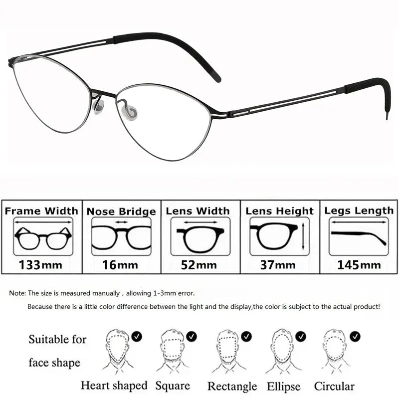 Bobbie 465951 Women’s Screwless Full Rim Oval Titanium Frames — view 2 | Bobbie at FuzWeb
