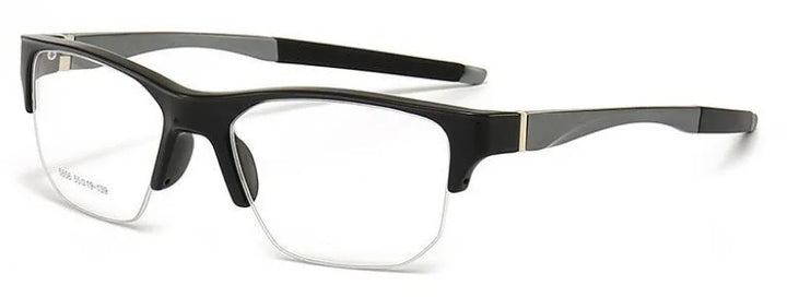 Muzz 58560 men's semi rim sports prescription eyeglasses — view 5