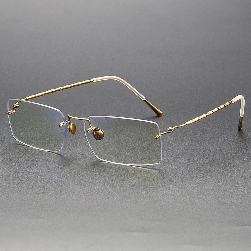 Bobbie Women's Rimless Square Titanium Eyeglasses 692312