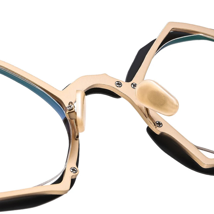 Muzz 0100 men's oval IP titanium acetate prescription eyeglasses — view 9