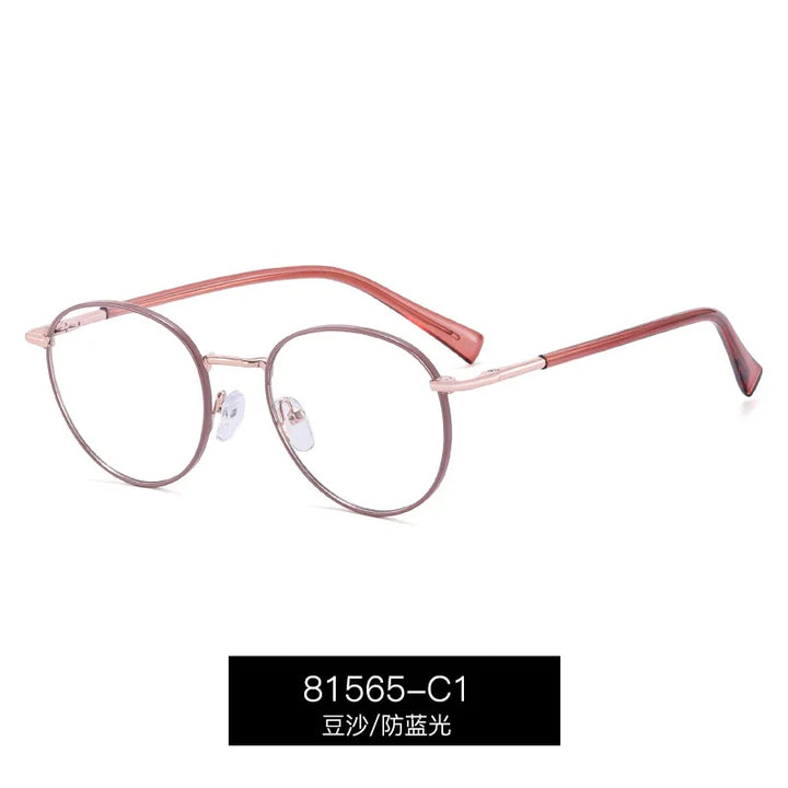 Reven Jate Women's Full Rim Oval Round Alloy Eyeglasses 81565