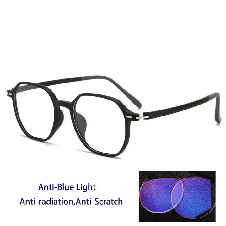 Kocolior Unisex Full Rim Polygon Tr 90 Frames 256856 FuzWeb