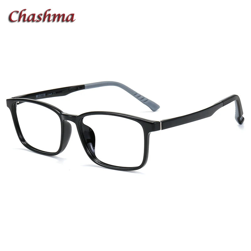 Chashma Ochki Unisex Full Rim Square Tr 90 Titanium Eyeglasses 36610