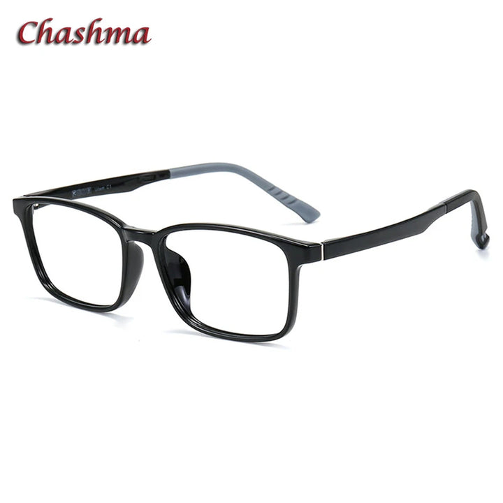 Chashma Ochki Unisex Full Rim Square Tr 90 Titanium Eyeglasses 36610